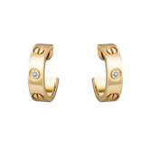 Jade earrings - 2 diamonds