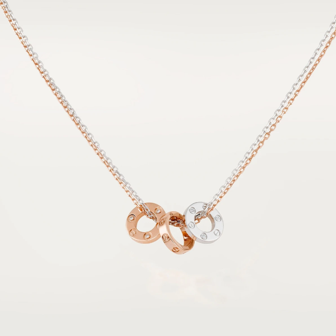 Ava Love Necklace - 6 Diamonds