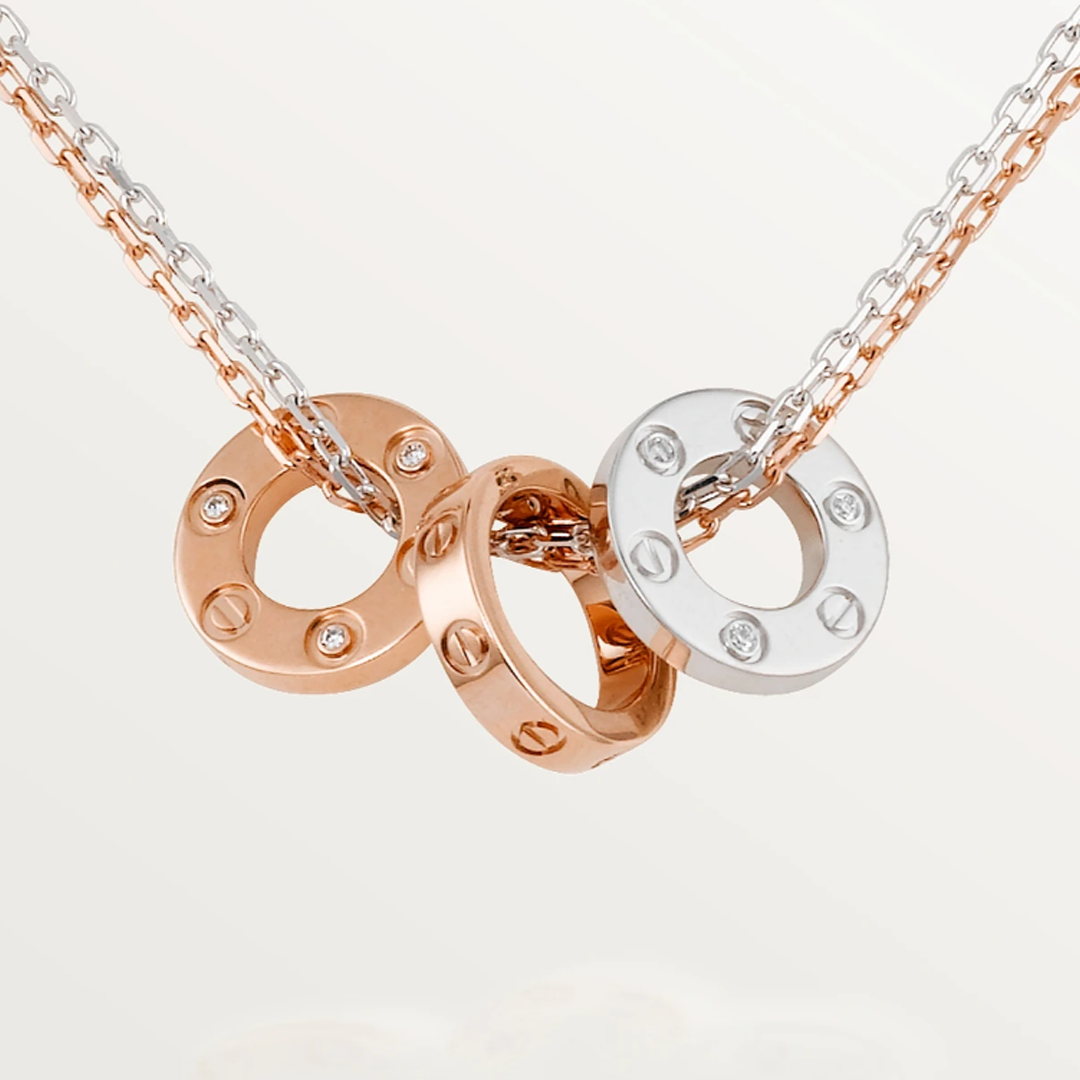 Ava Love Necklace - 6 Diamonds