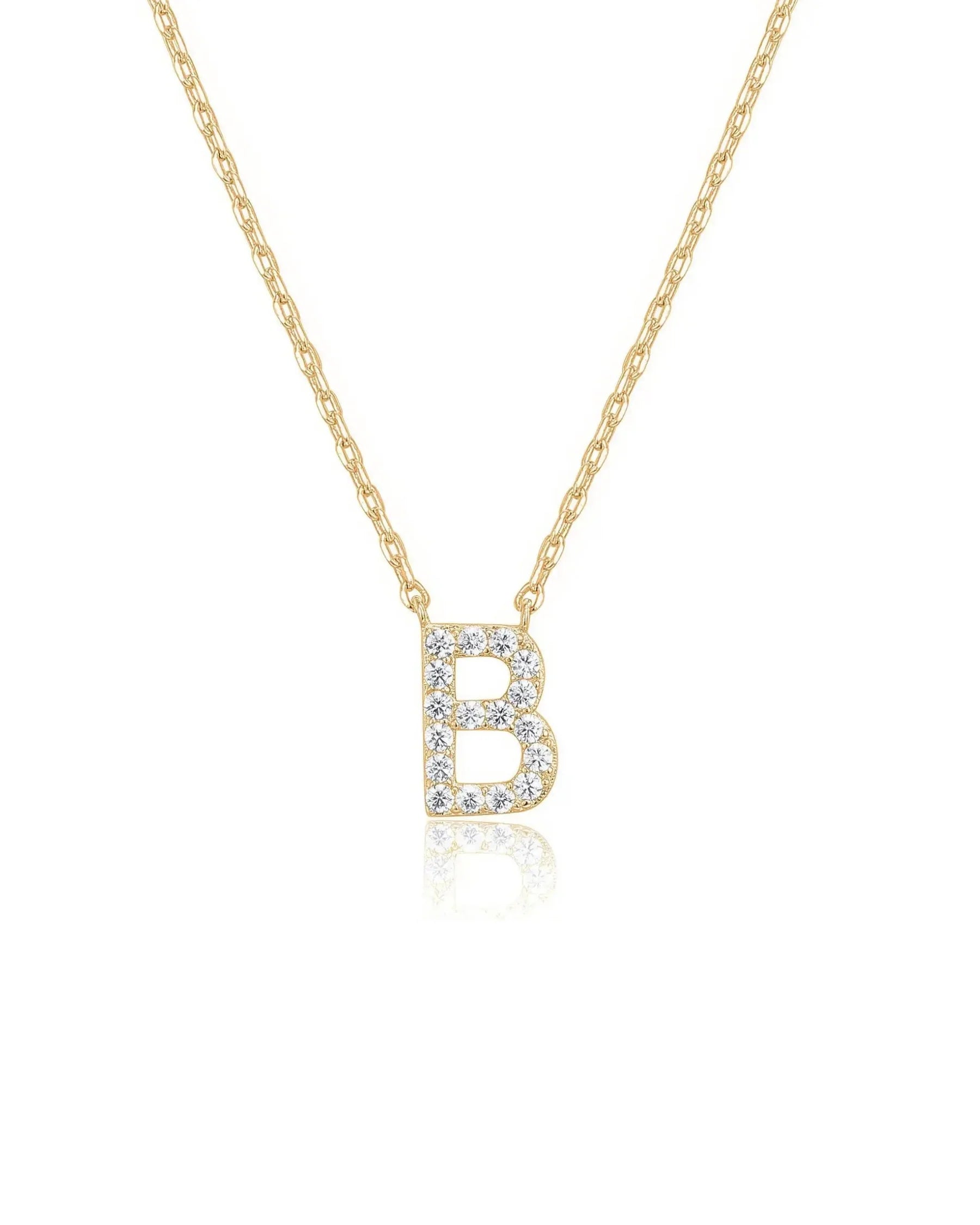 Initial Necklace Gold