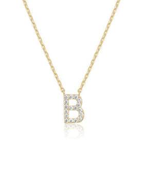 Initial Necklace Gold