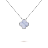 FOUR-LEAF CLOVER NECKLACE LAVISH - PURPLE