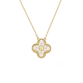 Collana di diamanti Clover