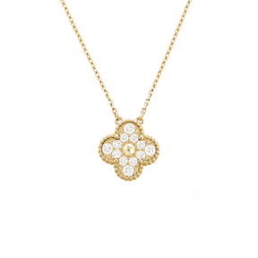 Collana di diamanti Clover