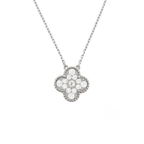 Collana di diamanti Clover
