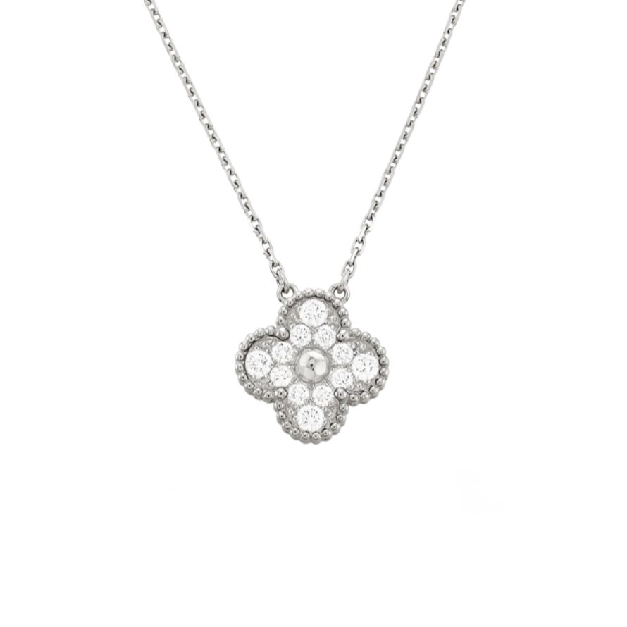 Collana di diamanti Clover