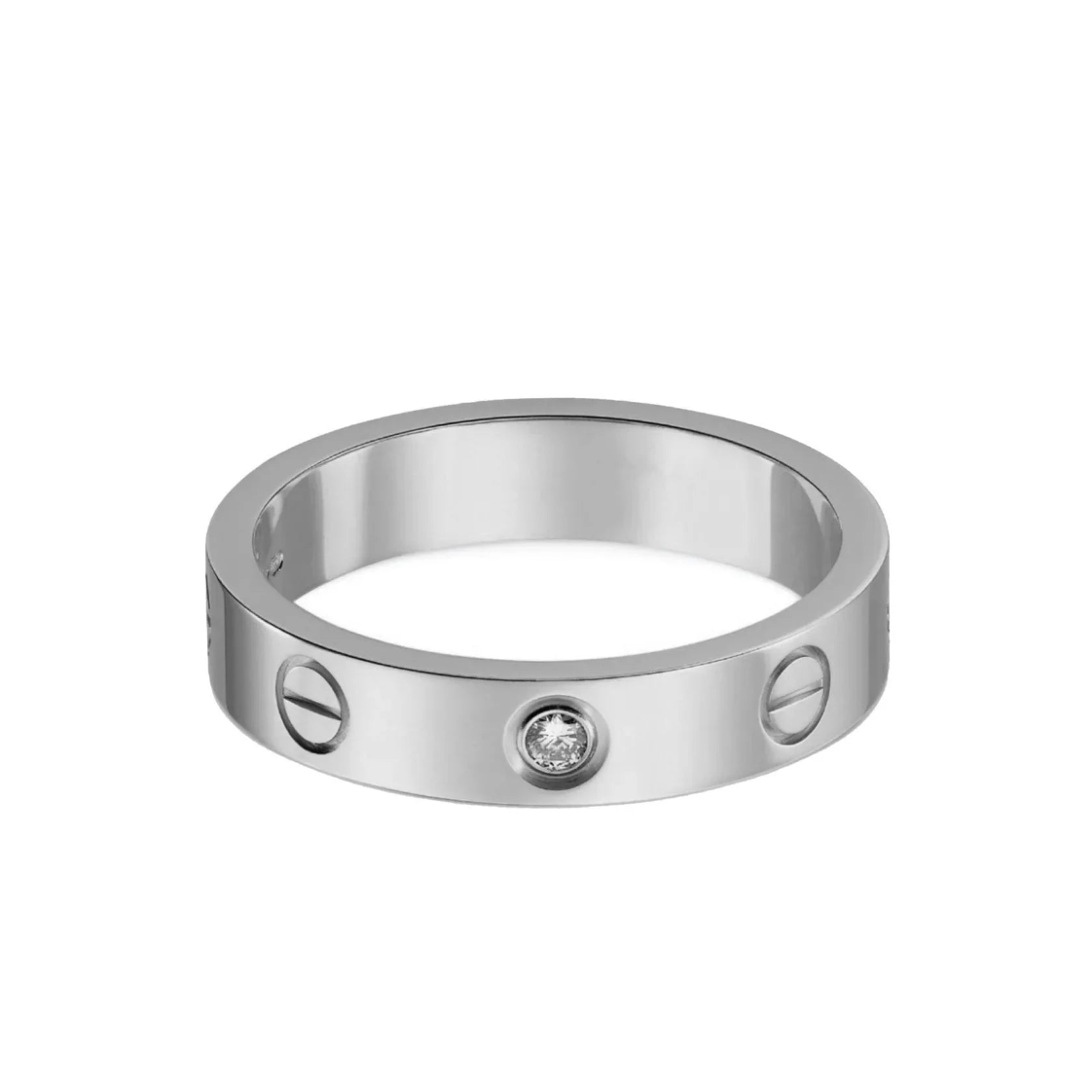 Ava Love Diamond-Stone Ring - silver