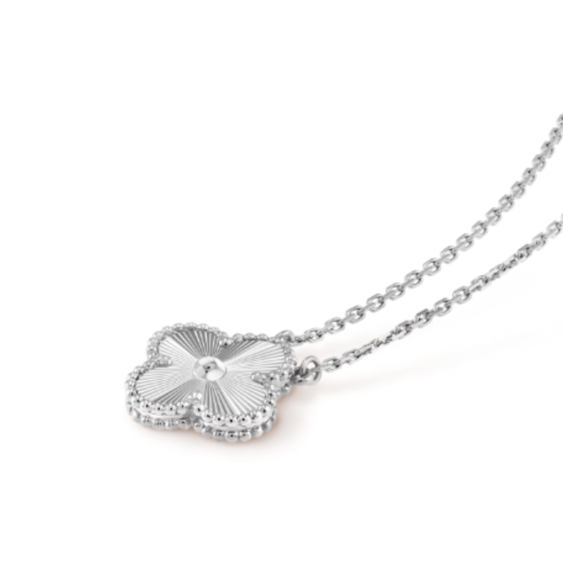 Clara Clover Necklace - silver