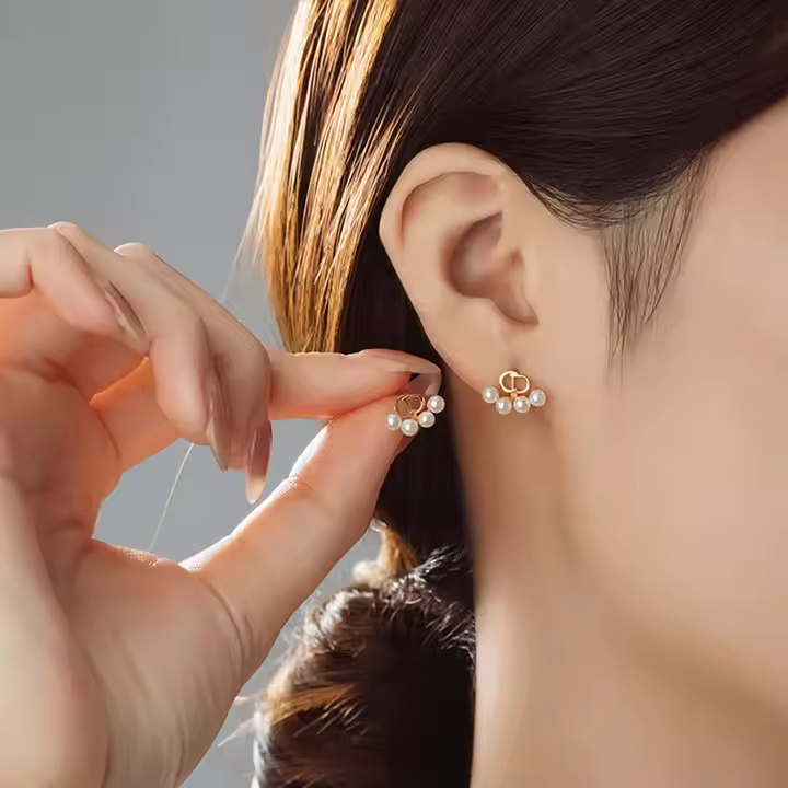 CD earrings