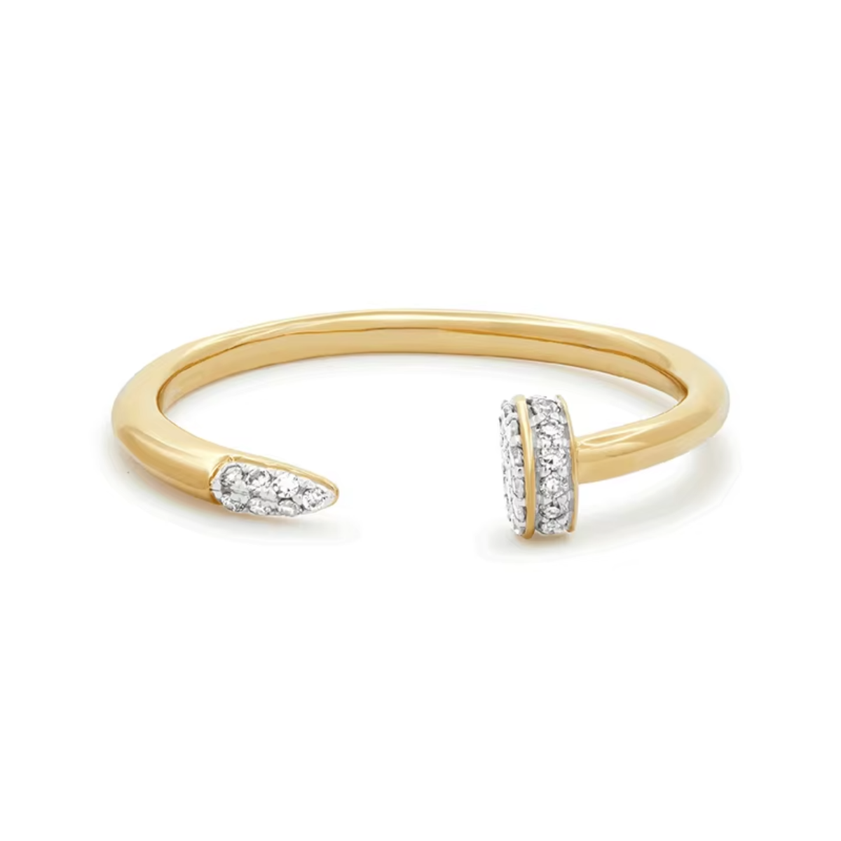 diamond nail ring