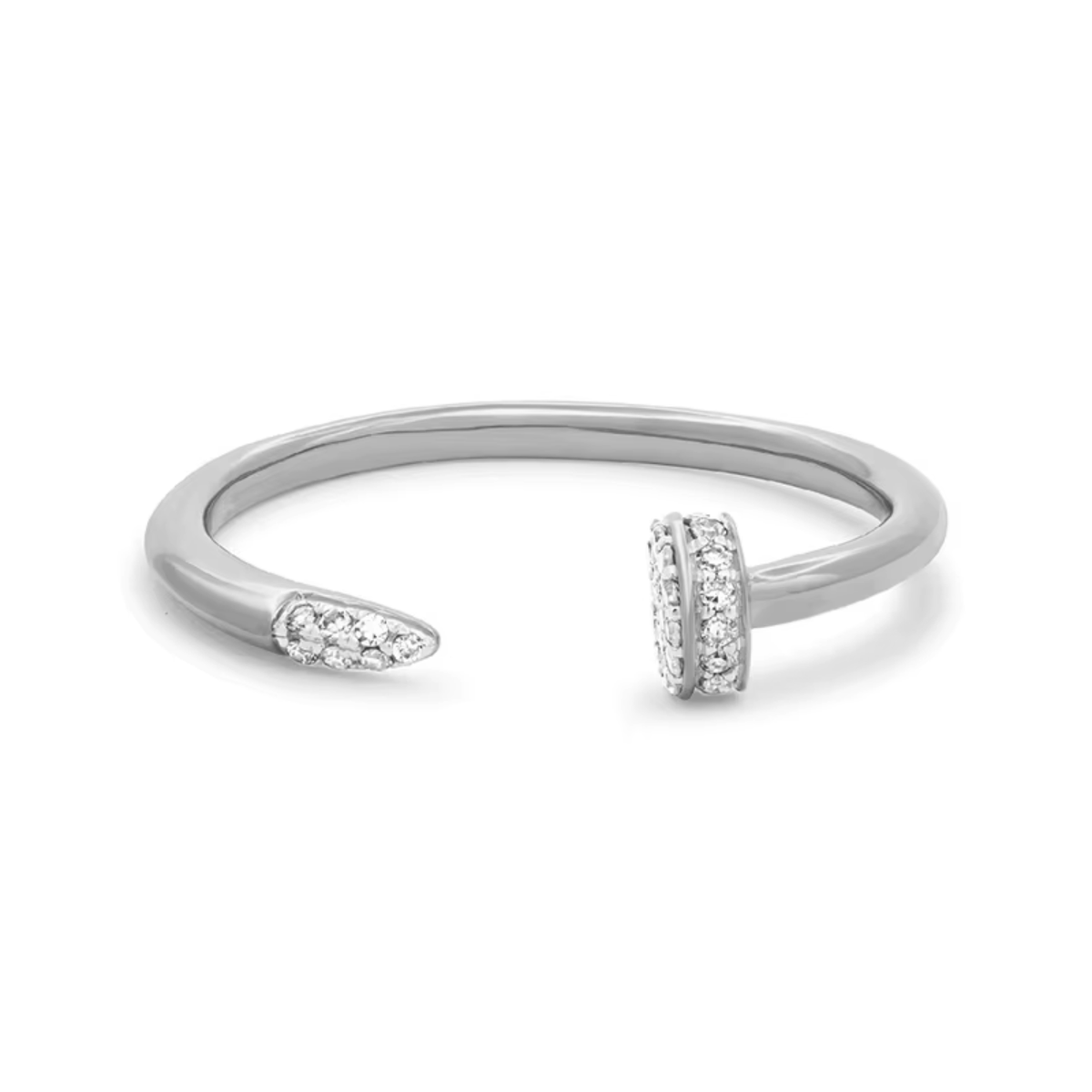 diamond nail ring