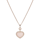 Heart Necklace - pink / Ros¨¦gold