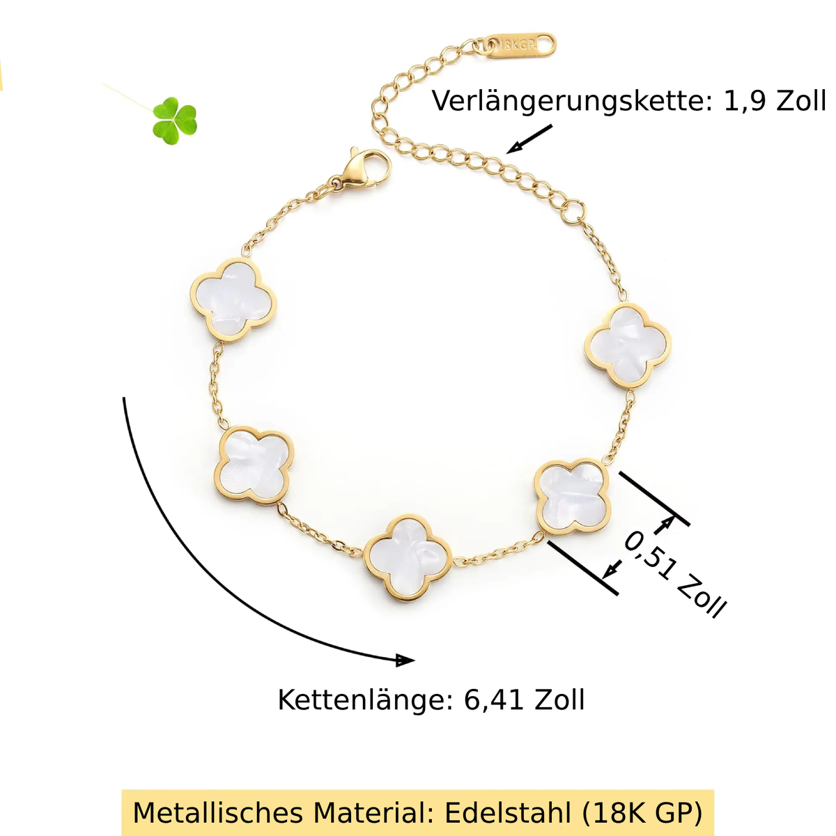 Bracciale trifoglio