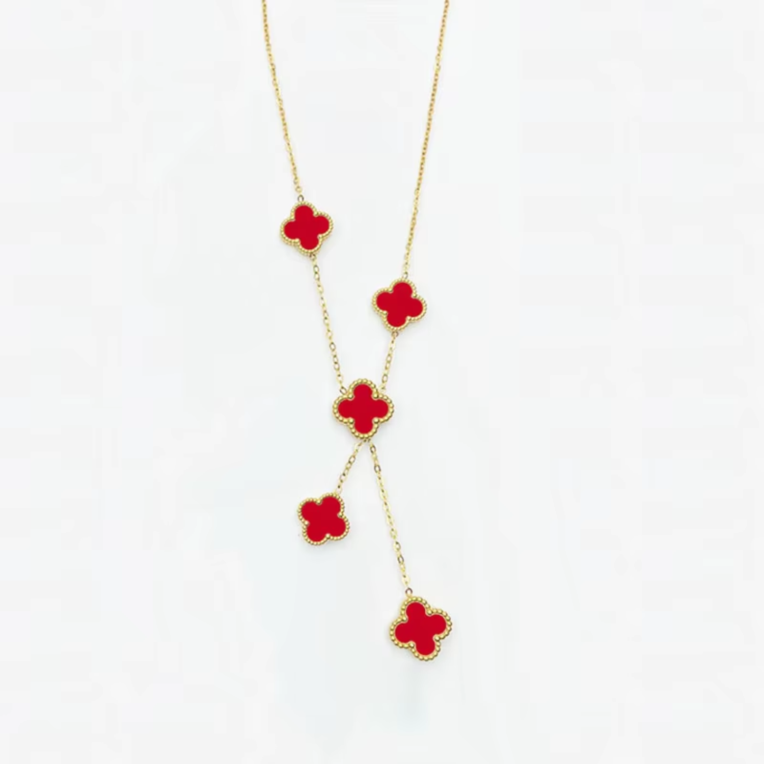 Clover metal necklace