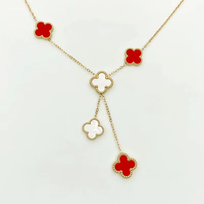 Clover metal necklace