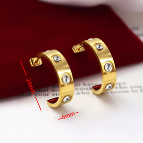 Love diamond earrings