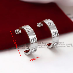 Love diamond earrings