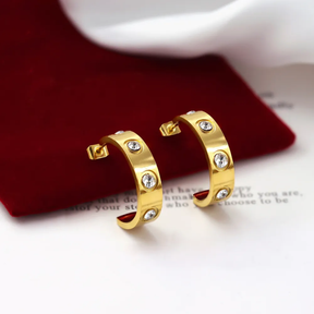Love diamond earrings
