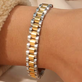 Bracciale doppio Juliana - Oro / Argento