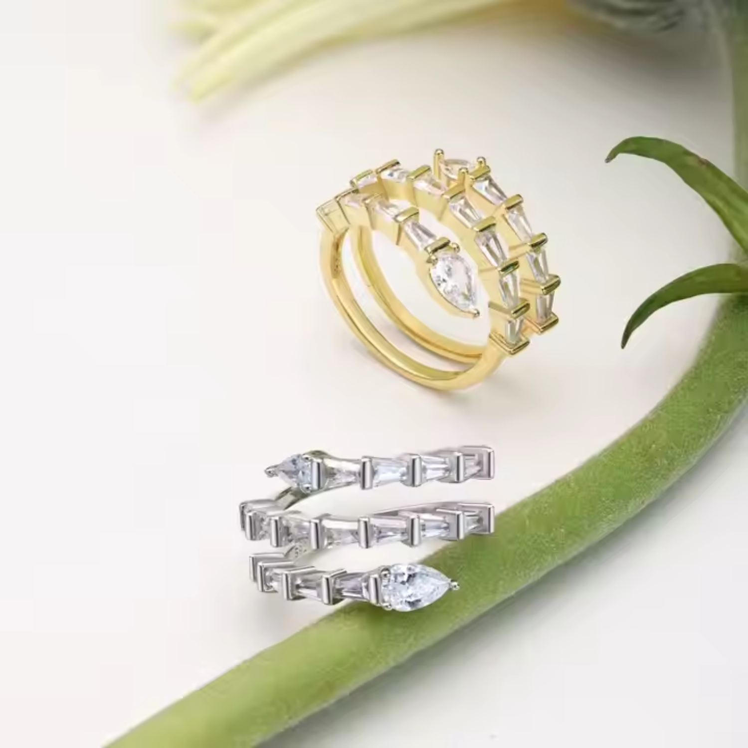 Snake Diamond Ring