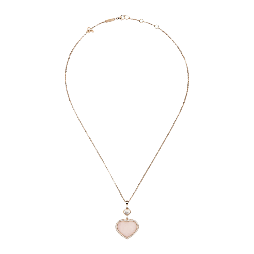 Heart Necklace - pink / Ros¨¦gold